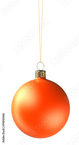 Christmas ball. Image with clipping path