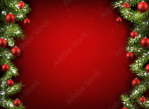 Christmas red background.