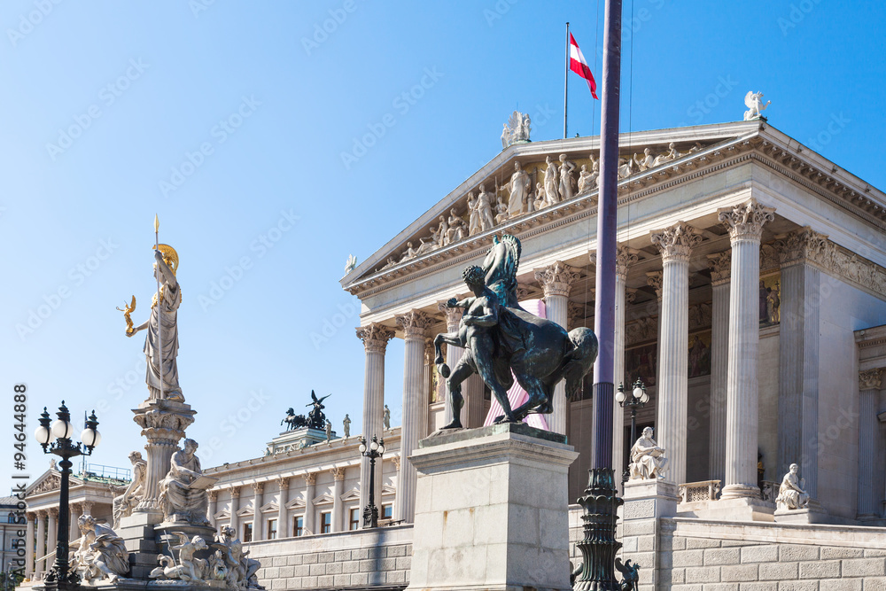 Fototapeta premium Austrian Parliament Building in Vienna