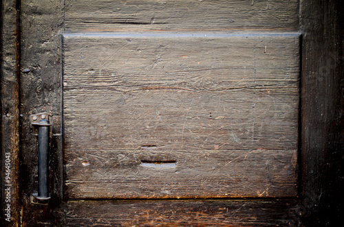 The old vintage wooden doors