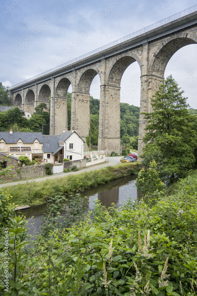 Fototapeta premium Viaduct at Dinan, Brittany, France