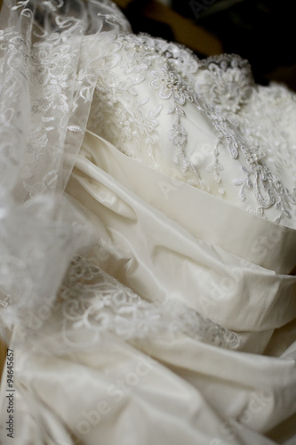 Detail of wedding dress