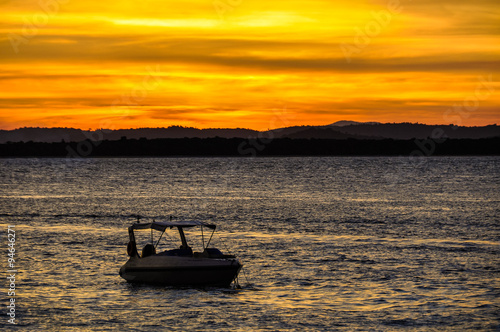 Sunset colors in Morro de Sao Paulo, Salvador, Brazil