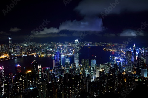 中国・香港 ビクトリアピークからの夜景