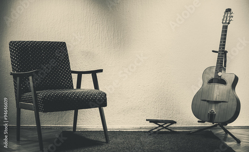 Photography Old Gypsy Guitar