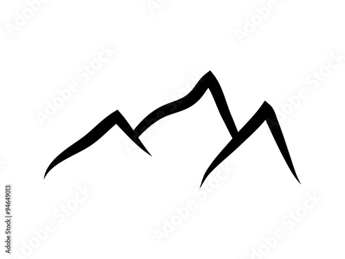 simple mountain logo