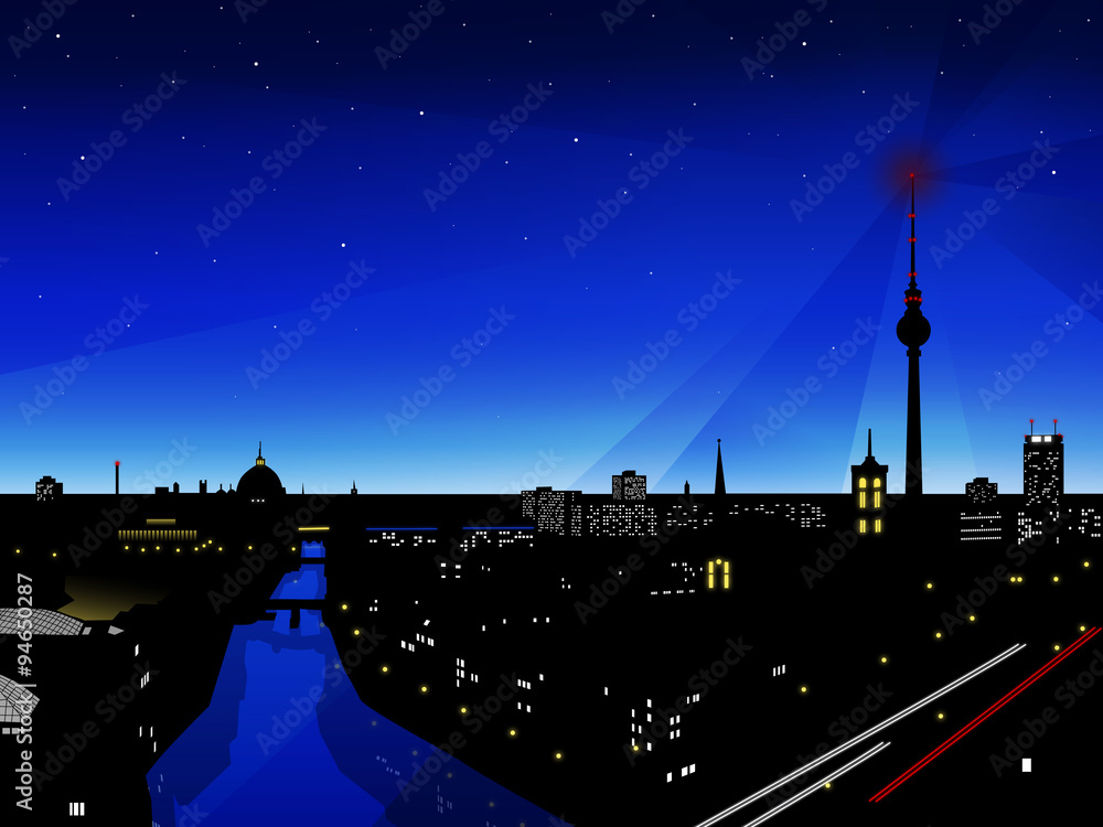 Fototapeta premium Berlin City Line