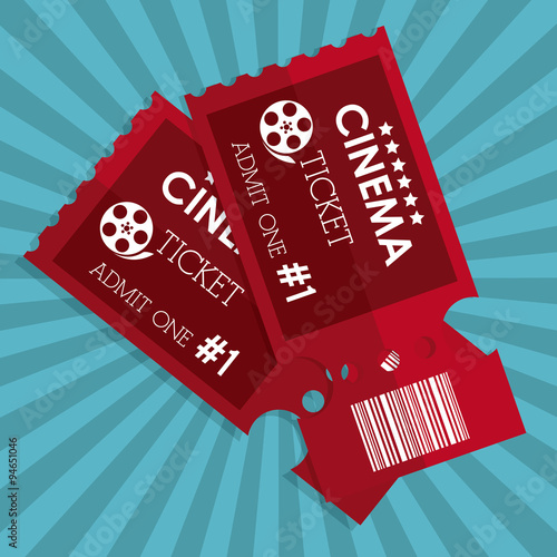 Cinema tickets design 