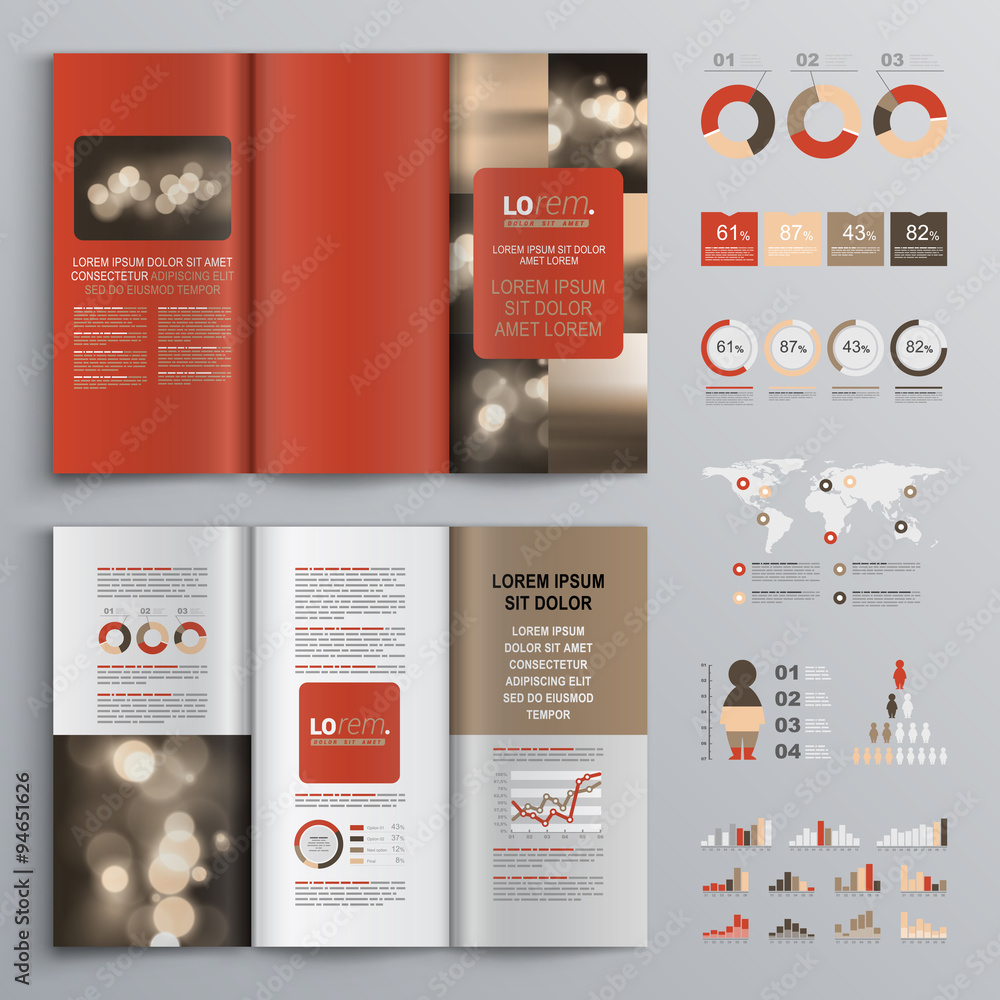 Naklejka premium Brochure Template Design