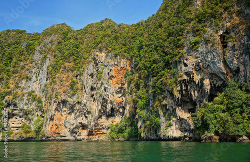 Paradise cliff near Pranang beach in Krabi.