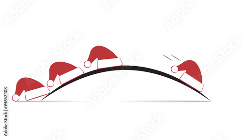 Descente de bonnets de Noël