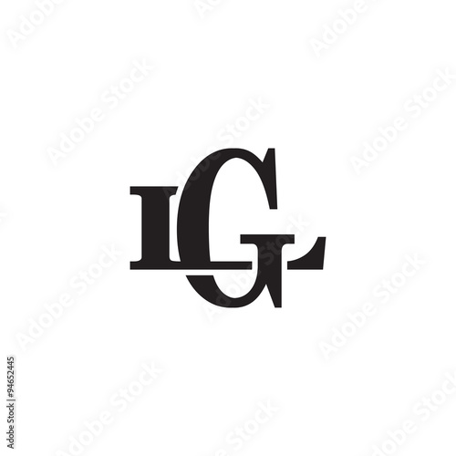 Letter L and G monogram logo