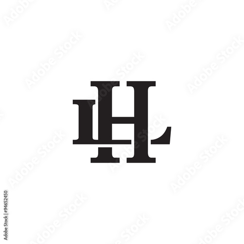 Letter L and H monogram logo