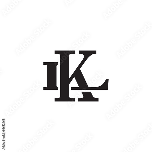 Letter L and K monogram logo