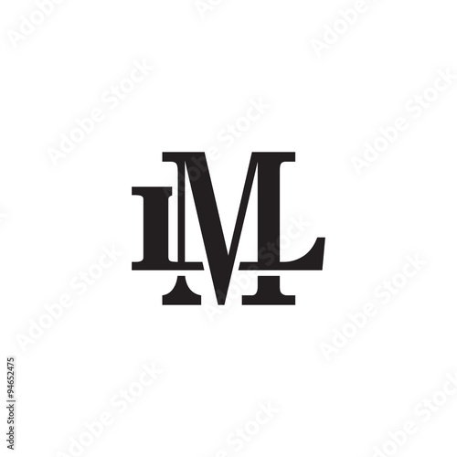Letter L and M monogram logo