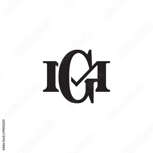 Letter M and G monogram logo