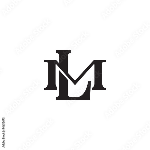 Letter M and L monogram logo
