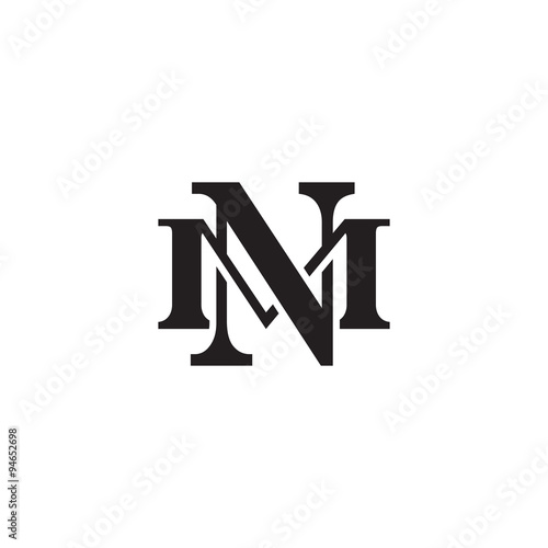 Letter M and N monogram logo photo