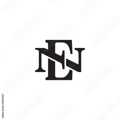 Letter N and E monogram logo