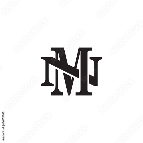 Letter N and M monogram logo