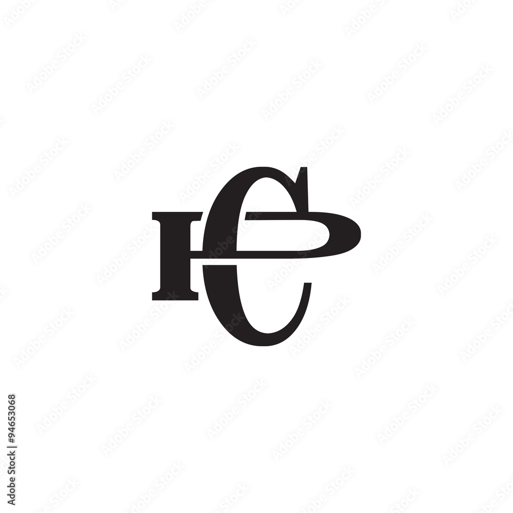 Letter P and C monogram logo Stock Vector Adobe Stock