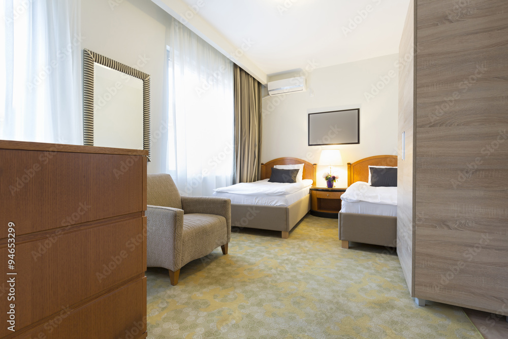 Fototapeta premium Interior of a hotel apartment