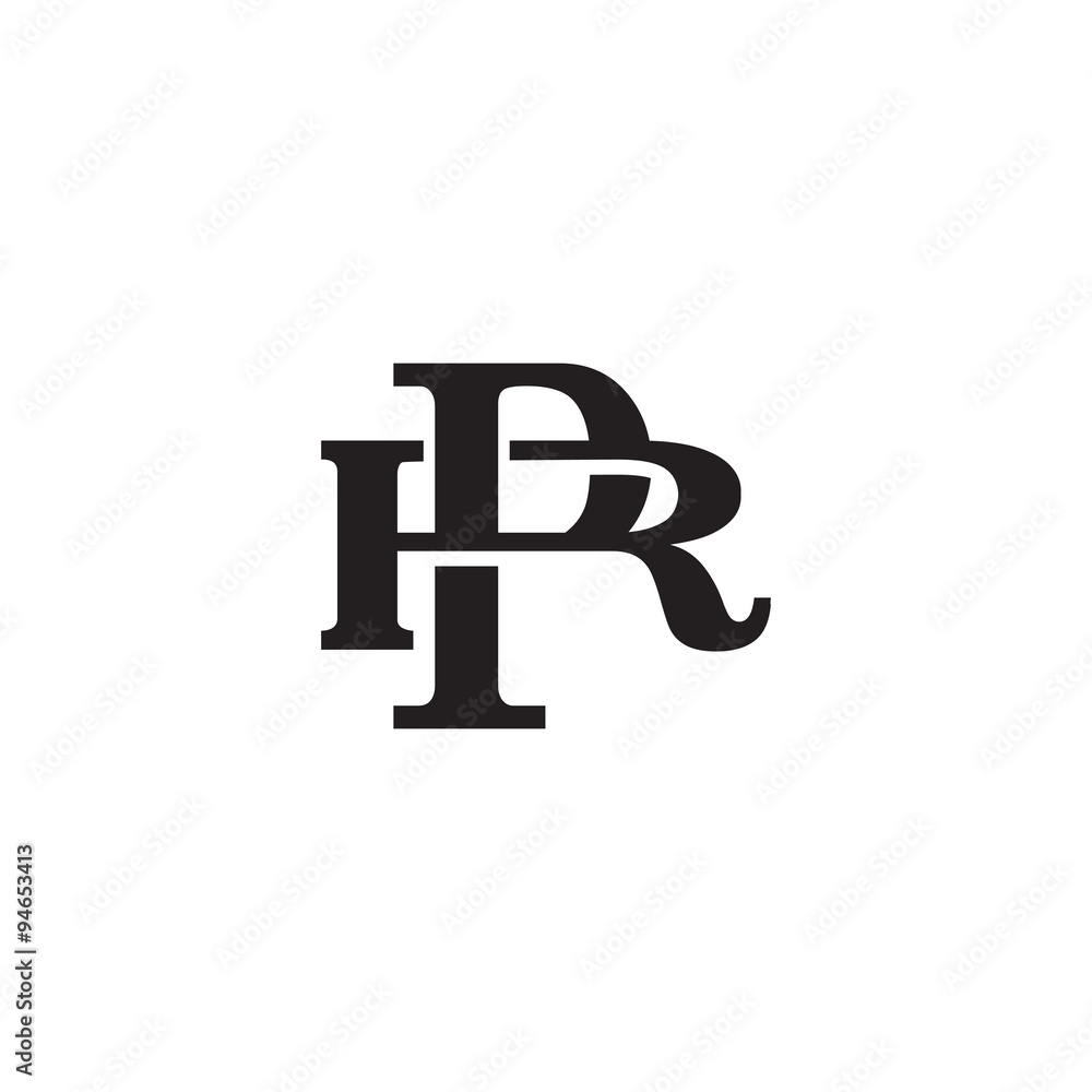 Letter R and P monogram logo Letter R and P monogram logo