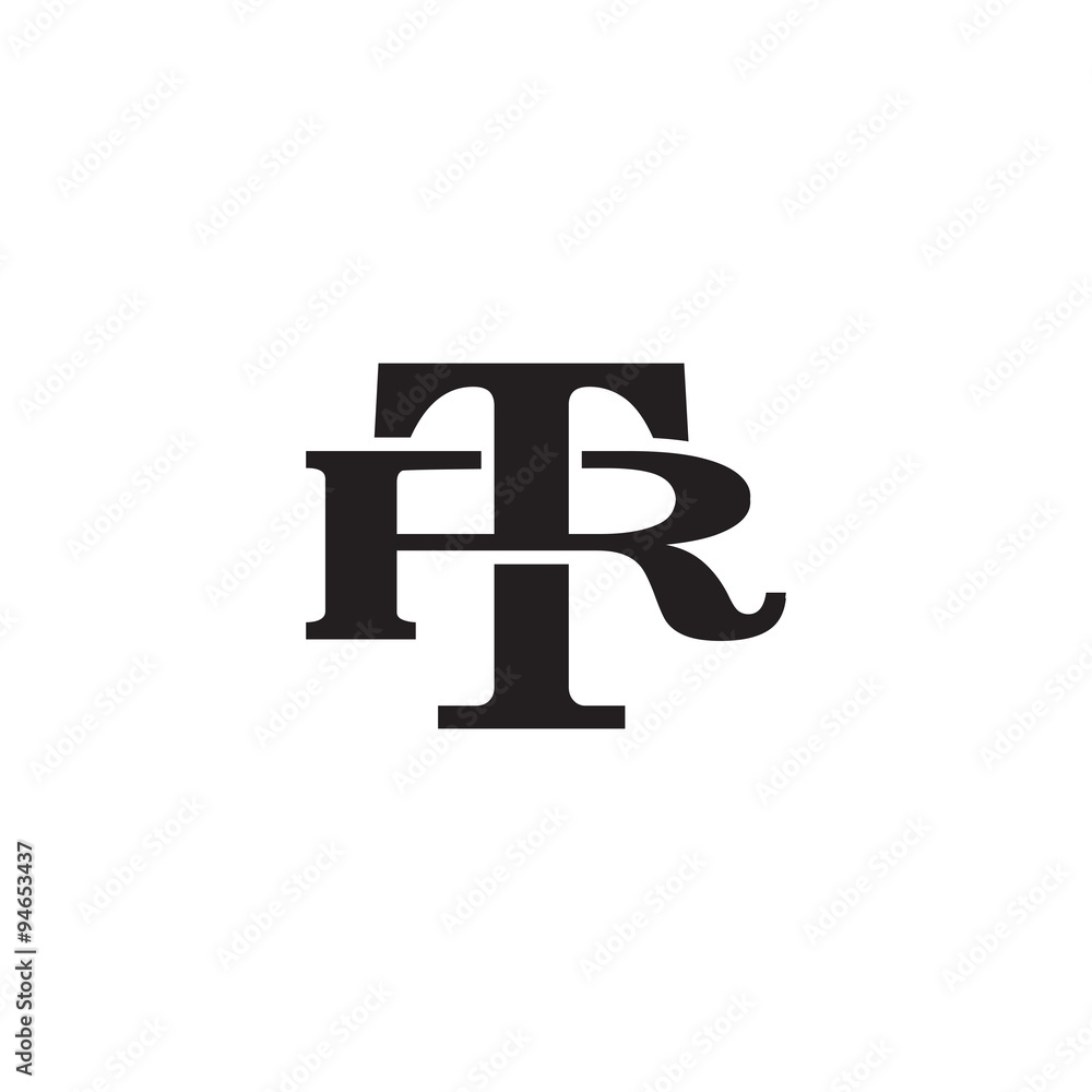 Letter R and T monogram logo Letter R and T monogram logo