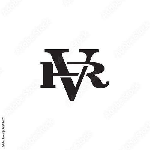 Letter R and V monogram logo