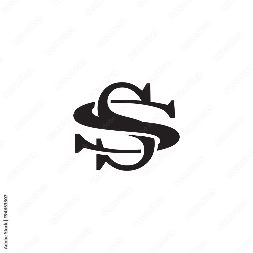 Letter S and S monogram logo Stock Vector Adobe Stock