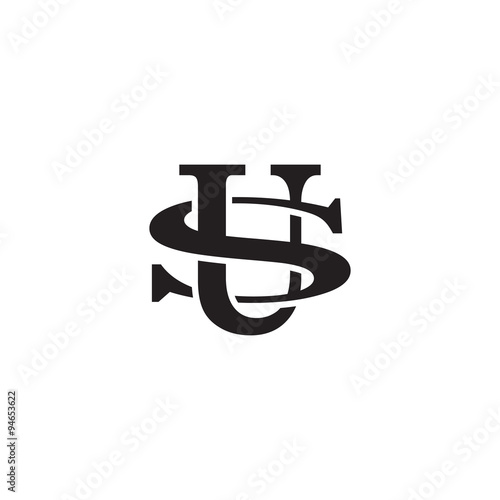 Letter S and U monogram logo