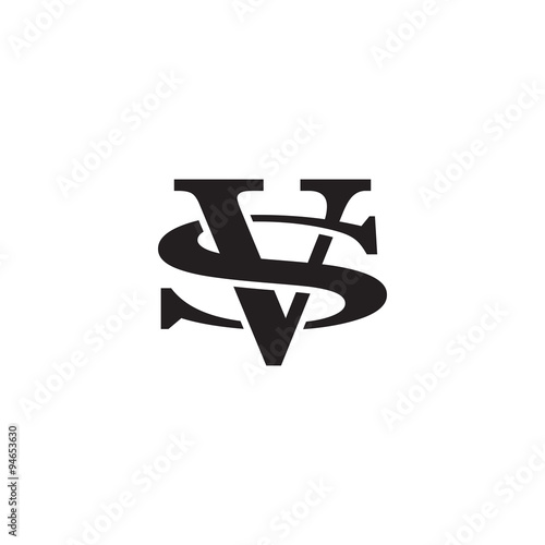 Letter S and V monogram logo
