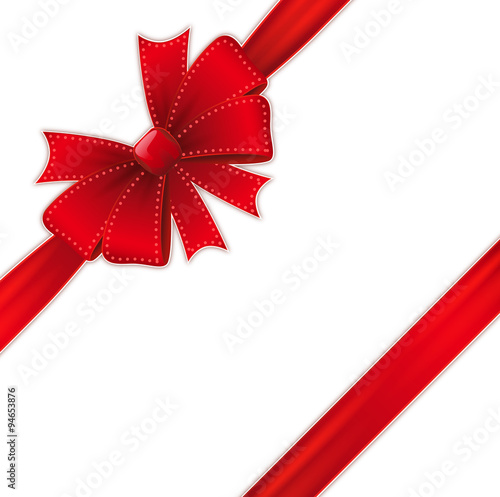 Red detailed Bow