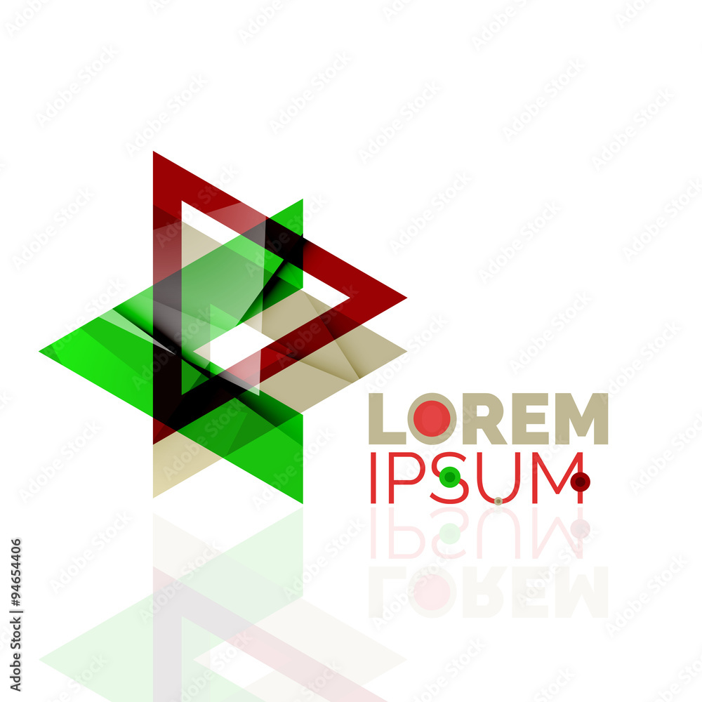 Logo, abstract geometric business icon Logo, abstract geometric business icon