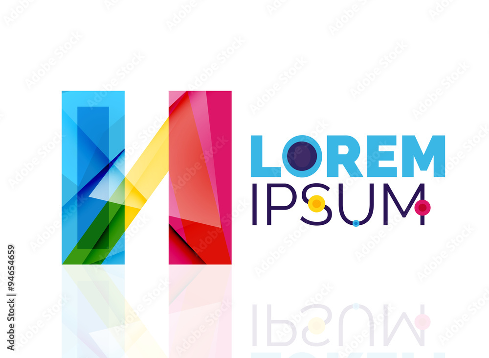Logo, abstract geometric business icon Logo, abstract geometric business icon