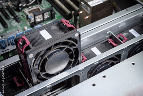 Obraz na płótnie maintenance cooling system of computer server
