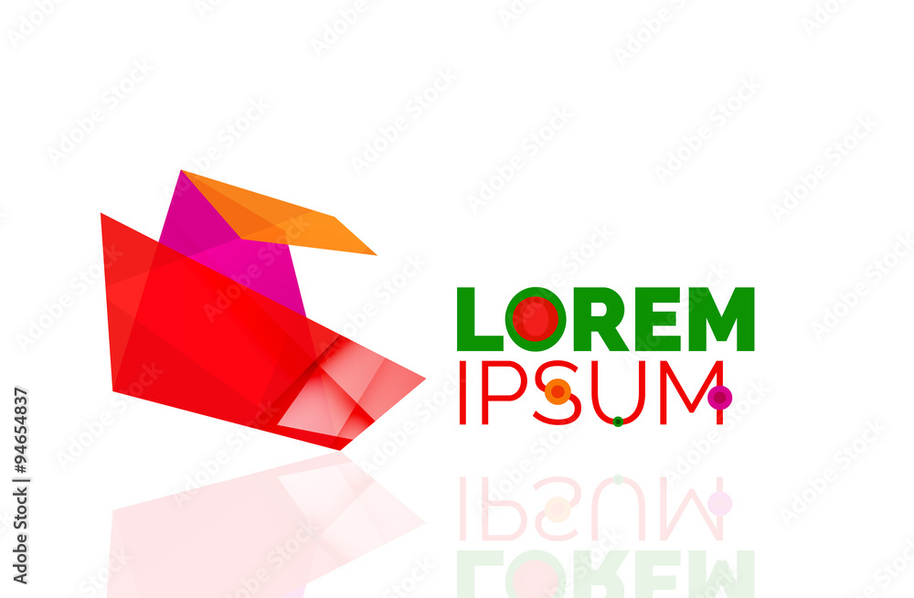 Logo, abstract geometric business icon Logo, abstract geometric business icon