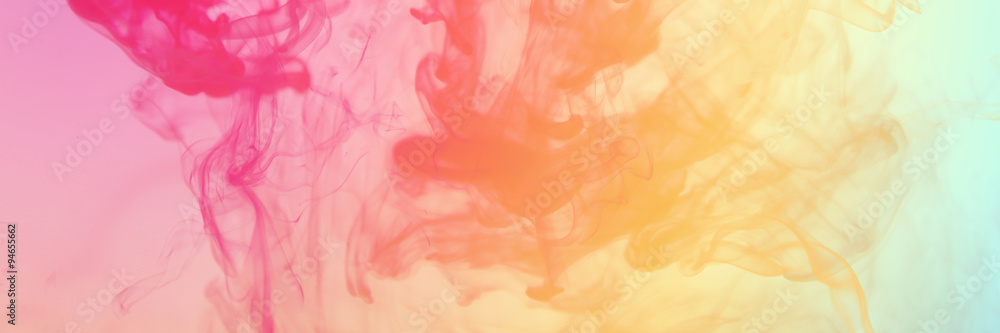 liquid water flow banner with rainbow color Stock Illustration | Adobe ...