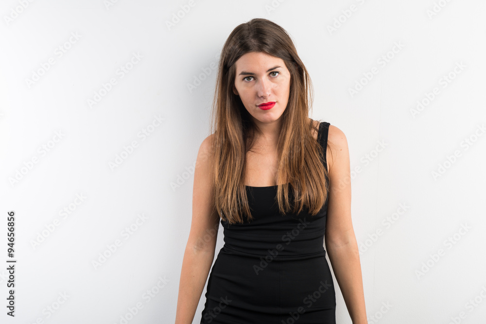 Pretty girl in black dress Pretty girl in black dress