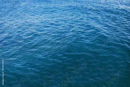 Mediterranean Sea Background. Blue Water. Waves on the Surface. © samuel_miles