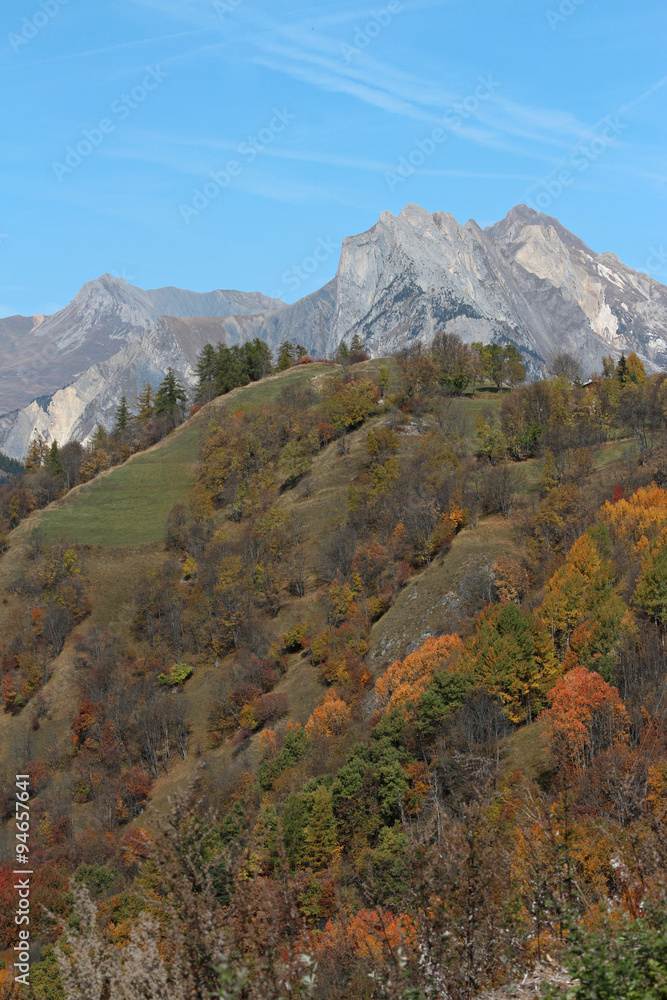 couleurs de l'automne dans les alpes