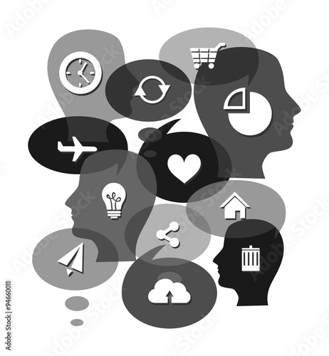 IT icons black