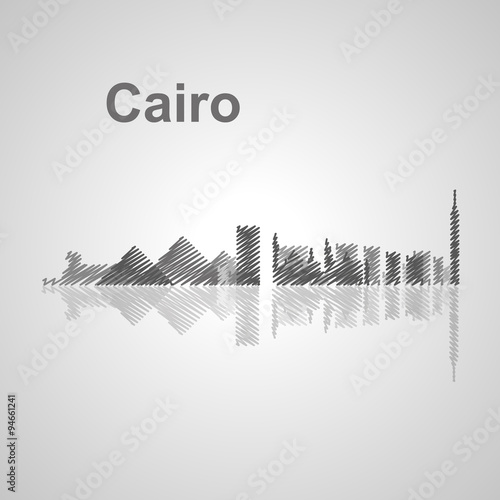 Cairo  skyline  for your design