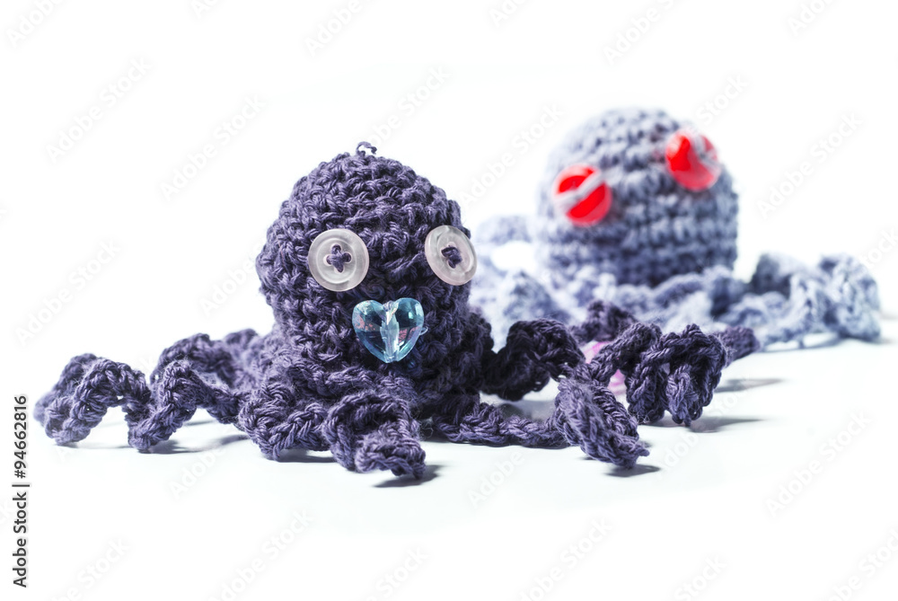 hand made wool octopus