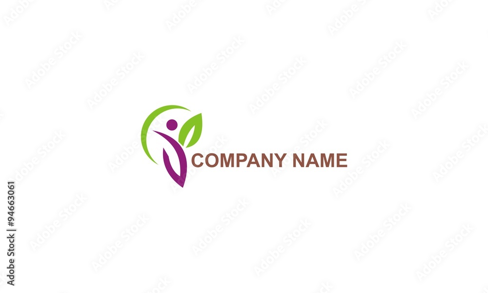 people beauty woman organic logo