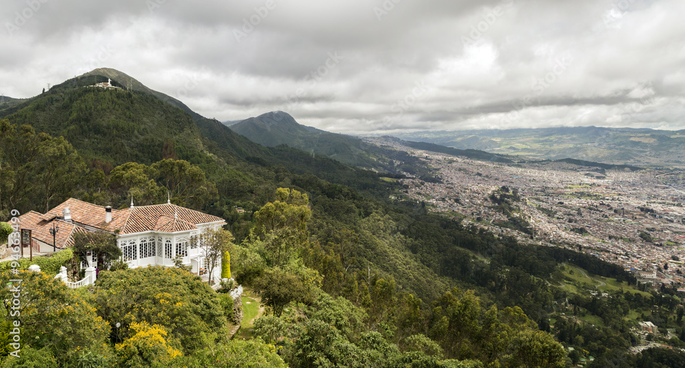 Bogota, view from Andes peak