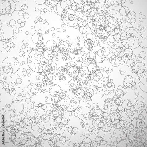 Vector texture, pattern with scattered, random circles.