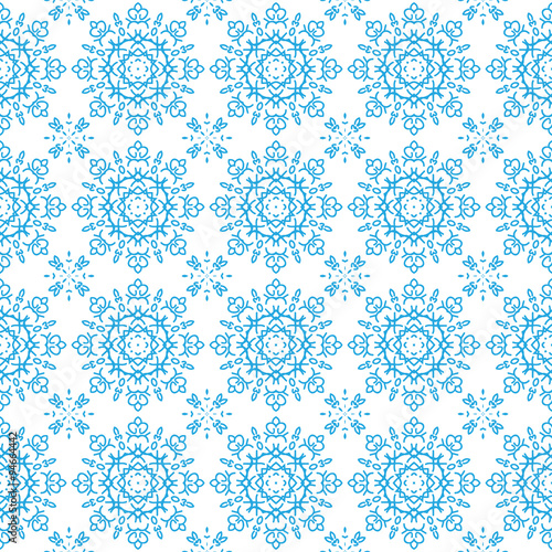 Beautiful detailed lace pattern with snowflakes