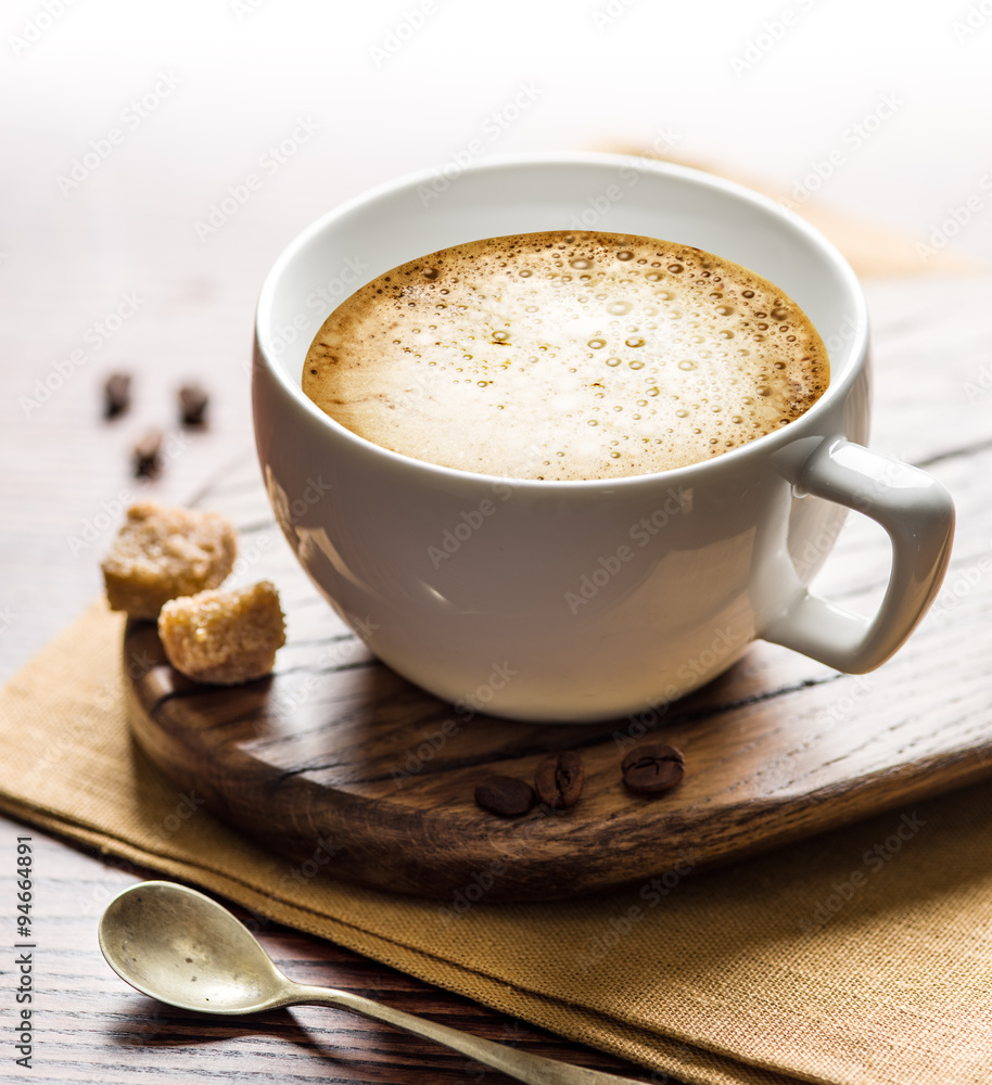 Cup of cappuccino. Cup of cappuccino.