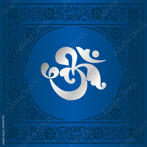 aum syllable, paisley design ,Hinduism, India